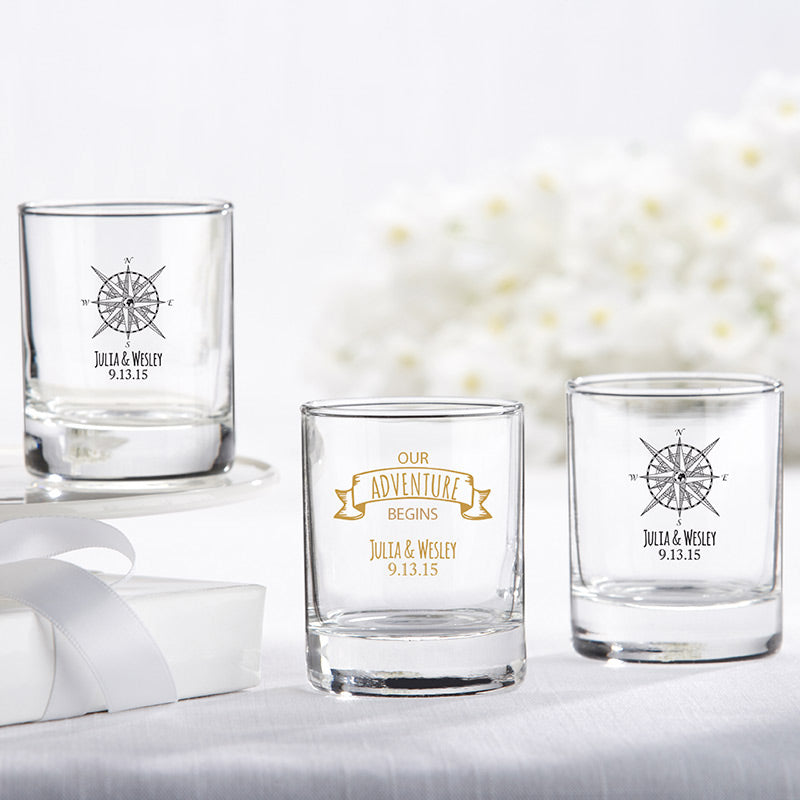 Personalized 2 oz. Shot Glass/Votive Holder - Main Image3 | My Wedding Favors