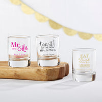 Personalized 2 oz. Shot Glass/Votive Holder - Main Image | My Wedding Favors
