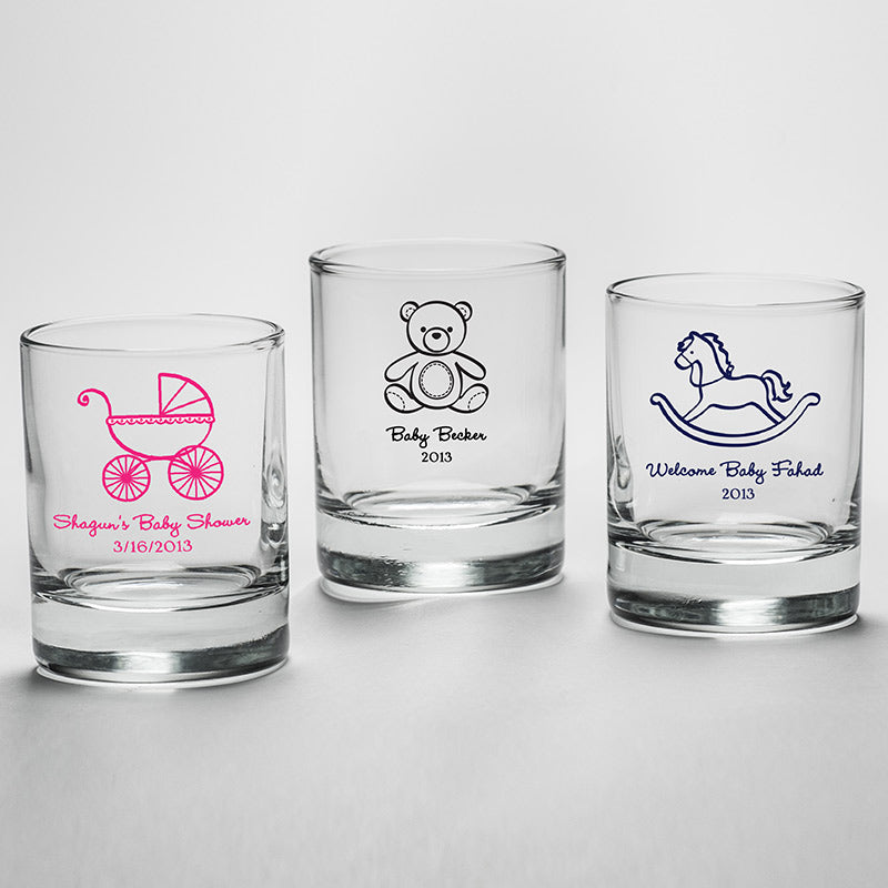 Personalized 2 oz. Shot Glass/Votive Holder - Alternate Image 4 | My Wedding Favors