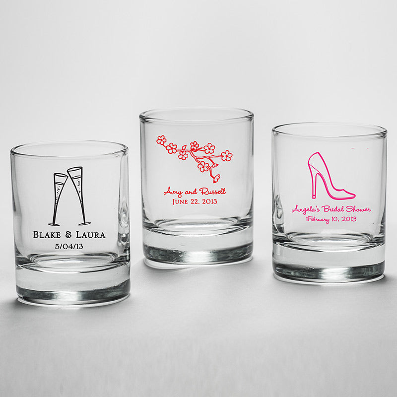 Personalized 2 oz. Shot Glass/Votive Holder - Main Image0 | My Wedding Favors