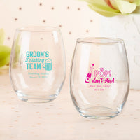 Thumbnail for Personalized 9 oz. Stemless Wine Glass - Alternate Image 21 | My Wedding Favors