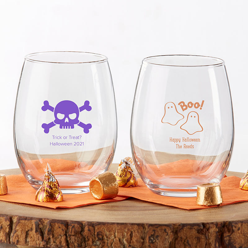 Personalized Stemless Wine Glasses - 9 oz.