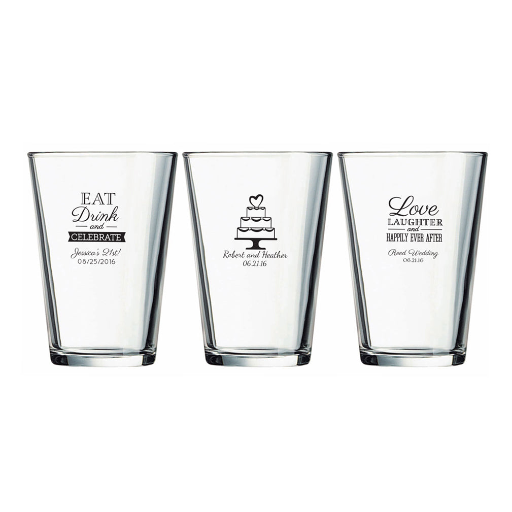 Personalized Pint Glasses - Chic Makings
