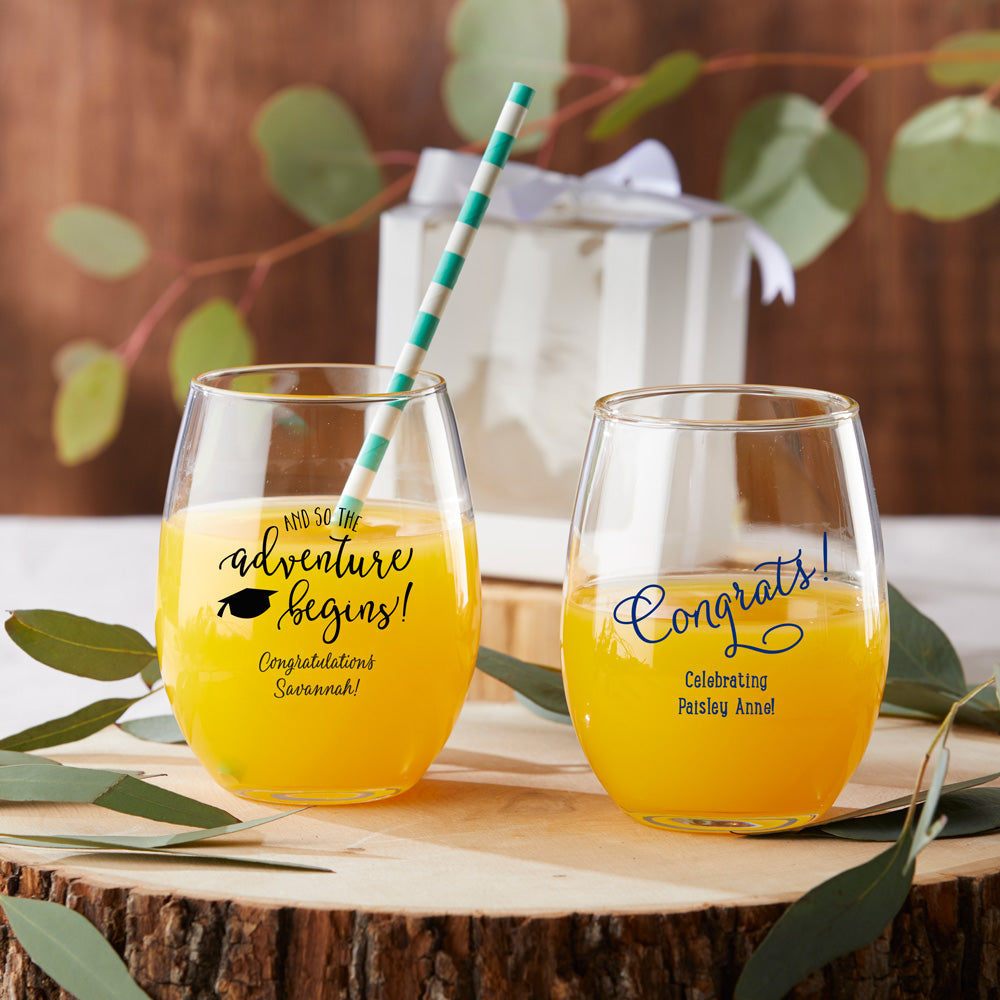 Mornings Are for Mimosas Stemless Wine Glass (16 oz