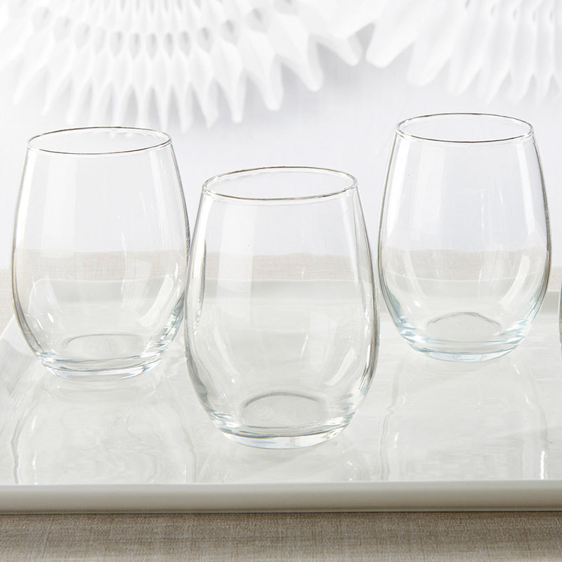 DIY 15 oz. Stemless Wine Glass - Main Image | My Wedding Favors