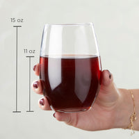 Thumbnail for Personalized Custom Design 15 oz. Stemless Wine Glass - Alternate Image 3 | My Wedding Favors