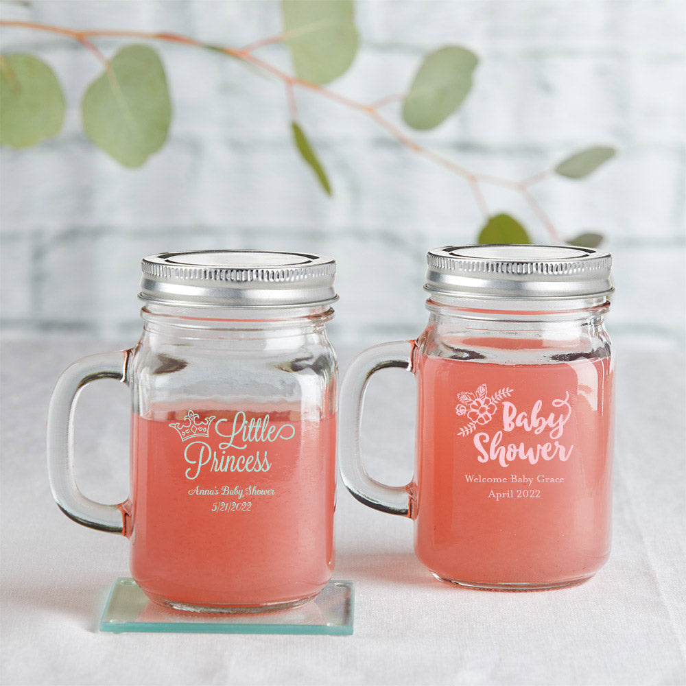 NC Custom: Gift Jar with Printed Customized Lid with Personalized