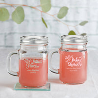 Thumbnail for Personalized 16 oz. Mason Jar Mug - Alternate Image 4 | My Wedding Favors