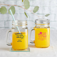 Thumbnail for Personalized 16 oz. Mason Jar Mug - Alternate Image 7 | My Wedding Favors