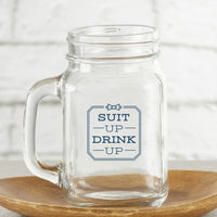 Thumbnail for 16 oz. Mason Jar Mug - Suit Up Drink Up (Set of 6)