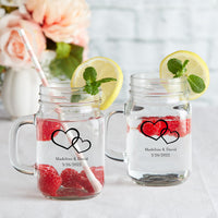 Personalized 16 oz. Mason Jar Mug - Main Image | My Wedding Favors