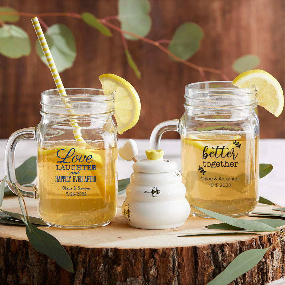 Mason Jar Mugs with Handles