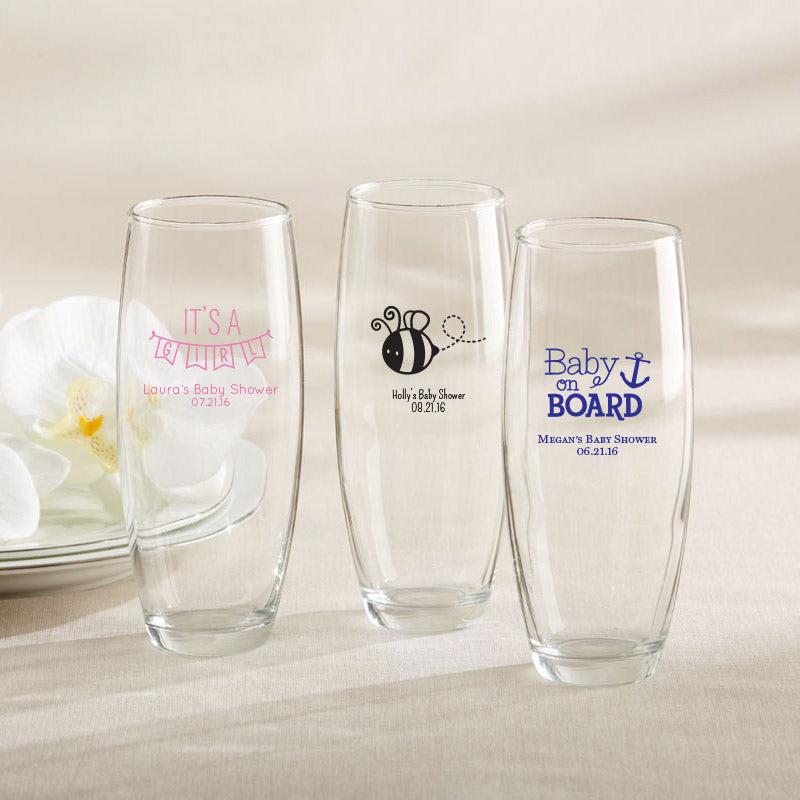 Personalized 9 oz. Stemless Champagne Glass