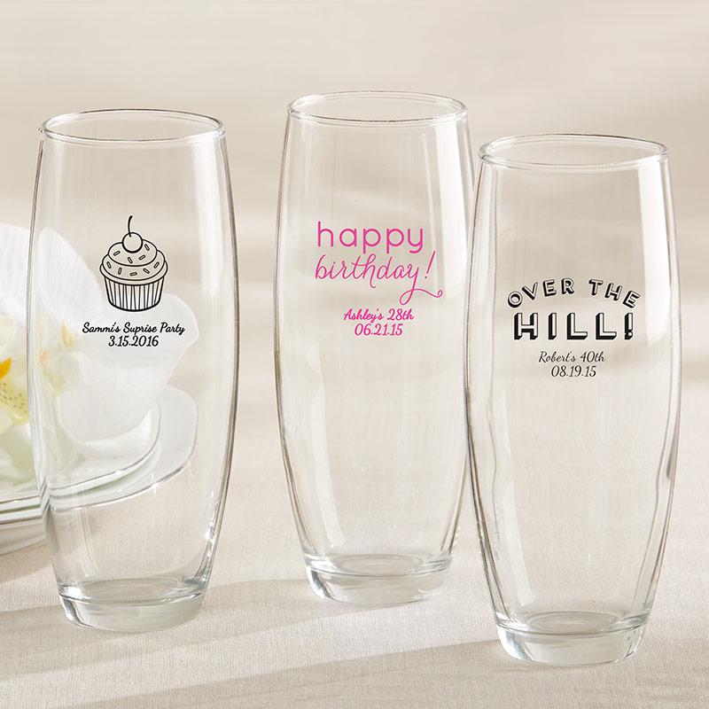 Personalized 9 oz. Stemless Champagne Glass - Alternate Image 5 | My Wedding Favors