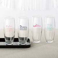 Thumbnail for Personalized Custom Design 9 oz. Stemless Champagne Glass - Main Image | My Wedding Favors