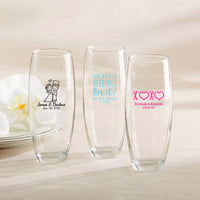 Thumbnail for Personalized 9 oz. Stemless Champagne Glass - Main Image | My Wedding Favors