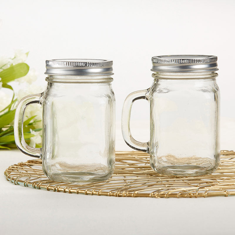 12 oz Mason Glass Jar with your choice of lid - Made in USA