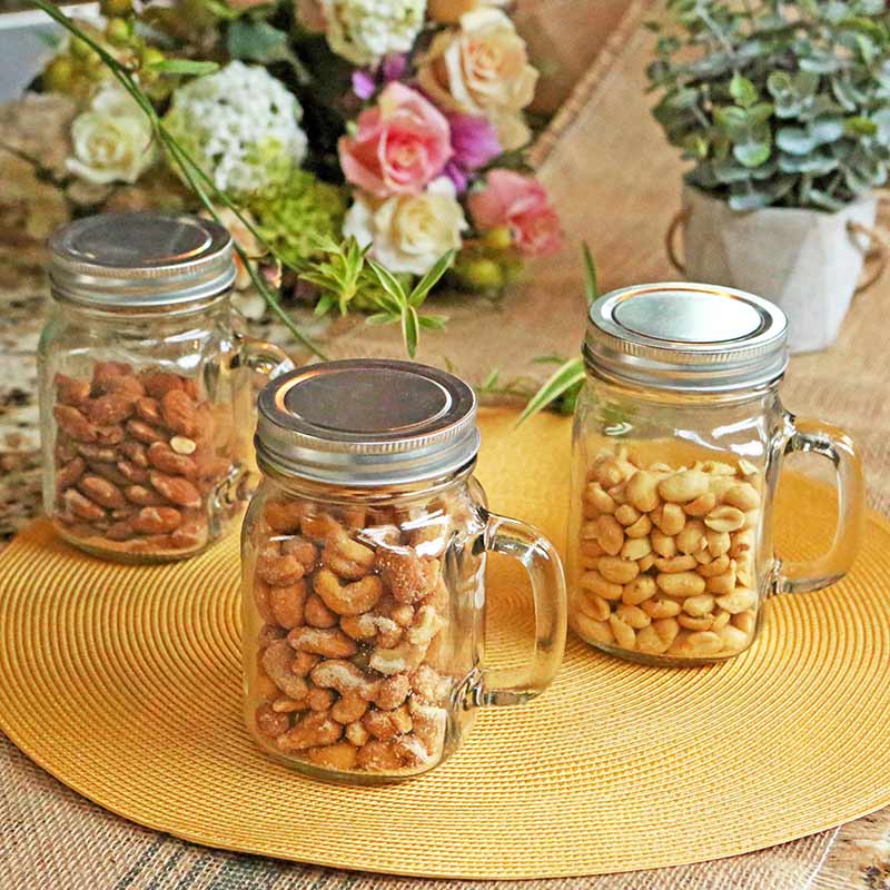 Mason Jar Mugs with Handles