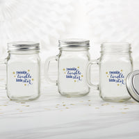 Thumbnail for 12 oz. Mason Jar Mug with Lid - Twinkle Twinkle (Set of 6) - Alternate Image 4 | My Wedding Favors