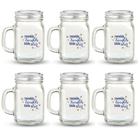 Thumbnail for 12 oz. Mason Jar Mug with Lid - Twinkle Twinkle (Set of 6) - Alternate Image 5 | My Wedding Favors