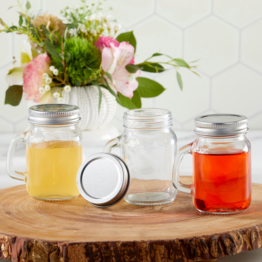 DIY 4 oz. Mini Mason Mug Shot Glass with Lid - Main Image4 | My Wedding Favors