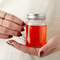 Thumbnail for DIY 4 oz. Mini Mason Mug Shot Glass with Lid - Alternate Image 2 | My Wedding Favors