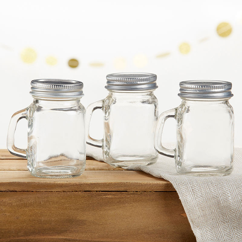 DIY 4 oz. Mini Mason Mug Shot Glass with Lid - Alternate Image 4 | My Wedding Favors