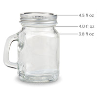 Thumbnail for DIY 4 oz. Mini Mason Mug Shot Glass with Lid - Main Image2 | My Wedding Favors