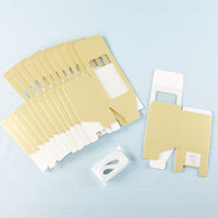Thumbnail for Gold 15 oz. Glassware Gift Box with Ribbon (Set of 20) - Alternate Image 3 | My Wedding Favors