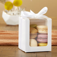 Thumbnail for White 9 oz. Glassware Gift Box with Ribbon (Set of 20) - Alternate Image 2 | My Wedding Favors