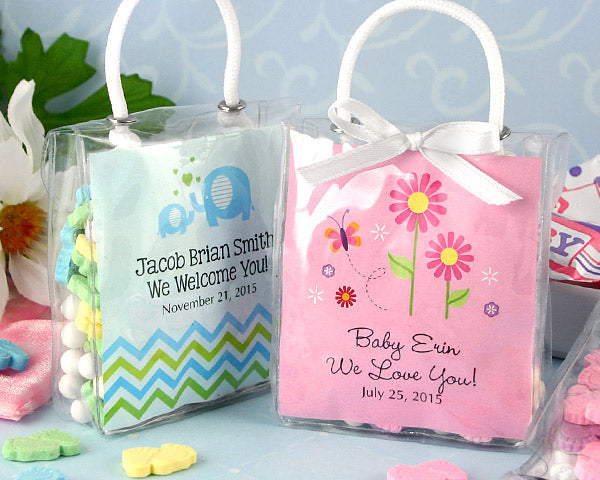 Personalized Hershey's Kisses Mini Tote Baby Shower Favors - Alternate Image 7 | My Wedding Favors