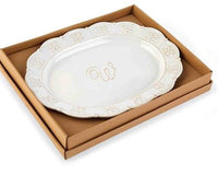 Thumbnail for Initial Oval Monogram Platter - Multiple Options Available
