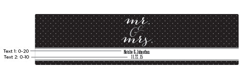 Personalized Mr. & Mrs. Water Bottle Labels - Alternate Image 2 | My Wedding Favors