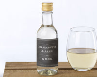 Personalized Mini Wine Bottle Labels (Many Designs Available) - Alternate Image 2 | My Wedding Favors