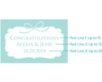 Personalized Something Blue Mini Wine Bottle Labels - Alternate Image 2 | My Wedding Favors