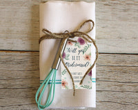 Thumbnail for Personalized Bridal Floral Statement Tags (Set of 12)