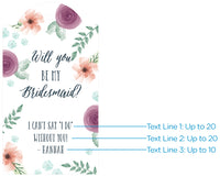 Thumbnail for Personalized Bridal Floral Statement Tags (Set of 12)