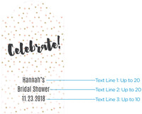 Thumbnail for Personalized Pink Dot Statement Tags (Set of 12)