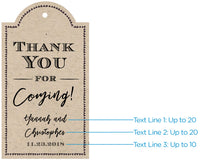 Thumbnail for Personalized Rustic Statement Tags (Set of 12)