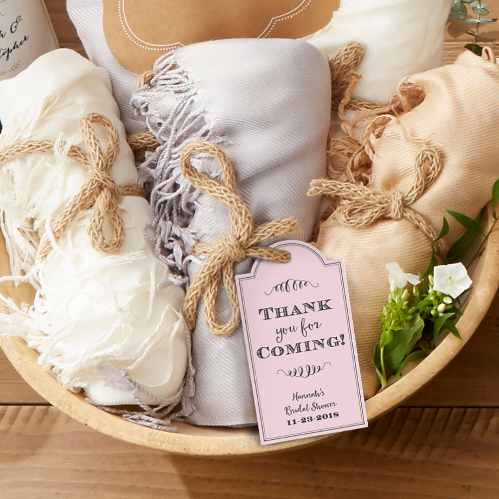 Personalized Pink Elegance Statement Tags