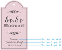 Thumbnail for Personalized Pink Elegance Statement Tags (Set of 12)