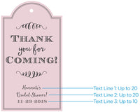 Thumbnail for Personalized Pink Elegance Statement Tags (Set of 12)