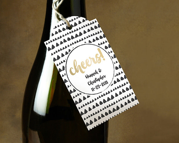 Personalized Modern Classic Statement Tags (Set of 12)
