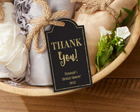 Thumbnail for Personalized Gold Glitter Statement Tags (Set of 12)