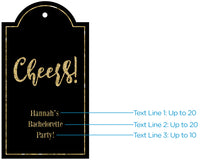 Thumbnail for Personalized Gold Glitter Statement Tags (Set of 12)