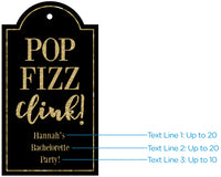 Thumbnail for Personalized Gold Glitter Statement Tags (Set of 12)