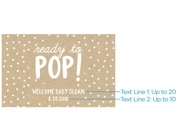 Personalized Rustic Charm Baby Shower Mini Wine Bottle Labels - Alternate Image 2 | My Wedding Favors