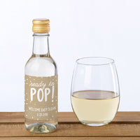 Personalized Rustic Charm Baby Shower Mini Wine Bottle Labels - Main Image | My Wedding Favors
