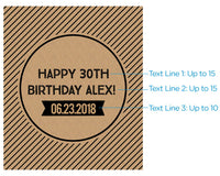 Personalized Boozy Birthday Wine Bottle Labels - Alternate Image 4 | My Wedding Favors