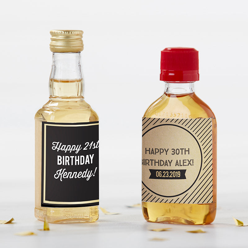 Personalized Mini Liquor Labels - Main Image | My Wedding Favors